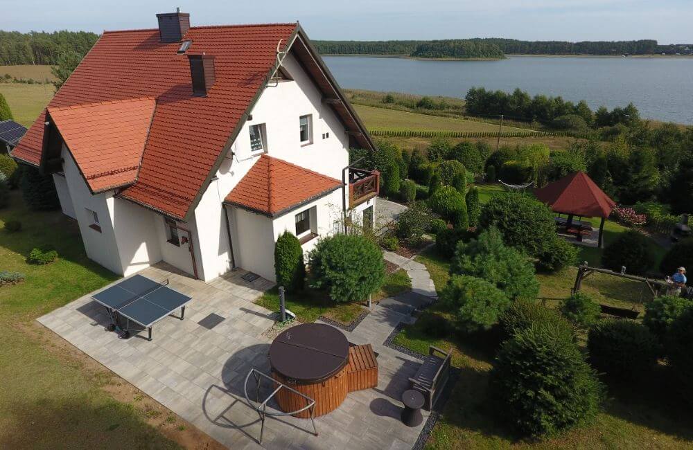 Dom na wzgórzu z balią i sauną